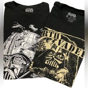 Star wars Darth Vader T-shirt Bundle of 2 Sz M (Youth)